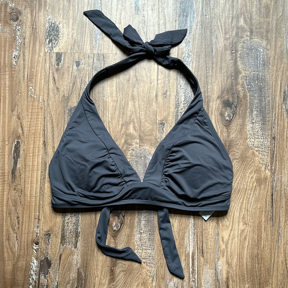 Athleta Gray Triangle Bikini Top - image 1